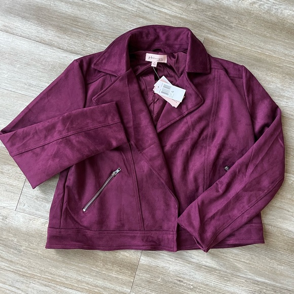 NWT Philosophy Faux Leather Jacket - Picture 3 of 4